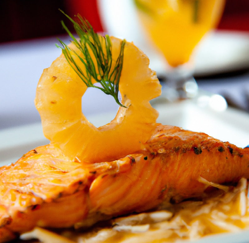 Spicy Pineapple Habanero Glazed Grilled Salmon Recipe | Furious Sauces