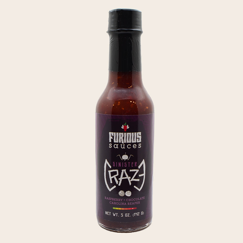 Sinister Craze (Raspberry Chocolate Carolina Reaper) Hot Sauce