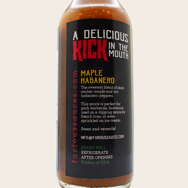 Golden Elixir (Maple-Habanero) Hot Sauce | Breakfast | Sausages | Bratwurst