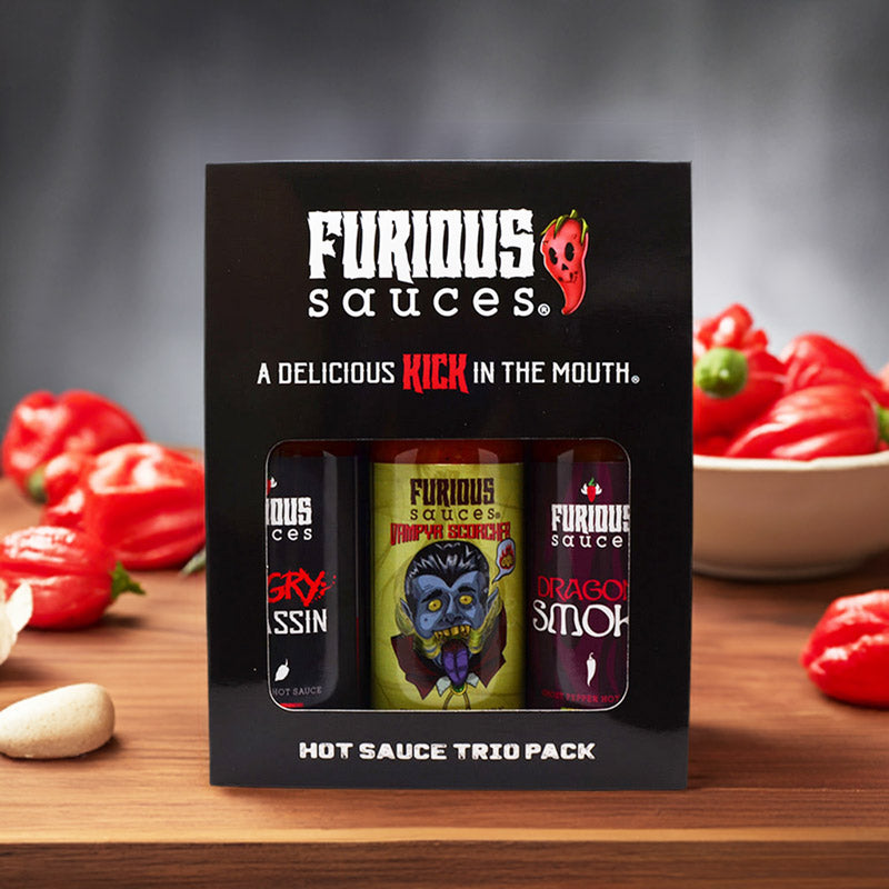 Grillmaster Hot Sauce Trio Pack (3 Bottles) | Furious Sauces Grillmaster Hot Sauce Trio Pack (3 Bottles) | Furious Sauces
