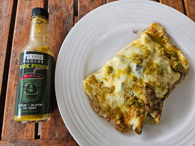 Ogre Punch (Serrano + Jalapeno) Hot Sauce | Burritos | Tacos | Enchiladas