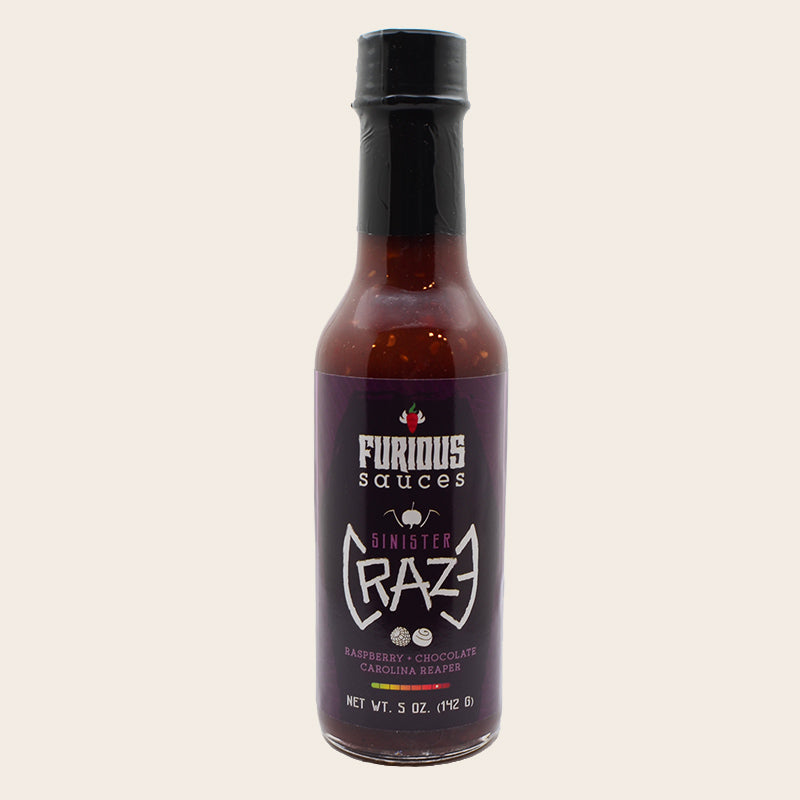 Furou Raspberry Sinister Craze (Raspberry Chocolate Reaper) Hot Sauce | Furious Sauces